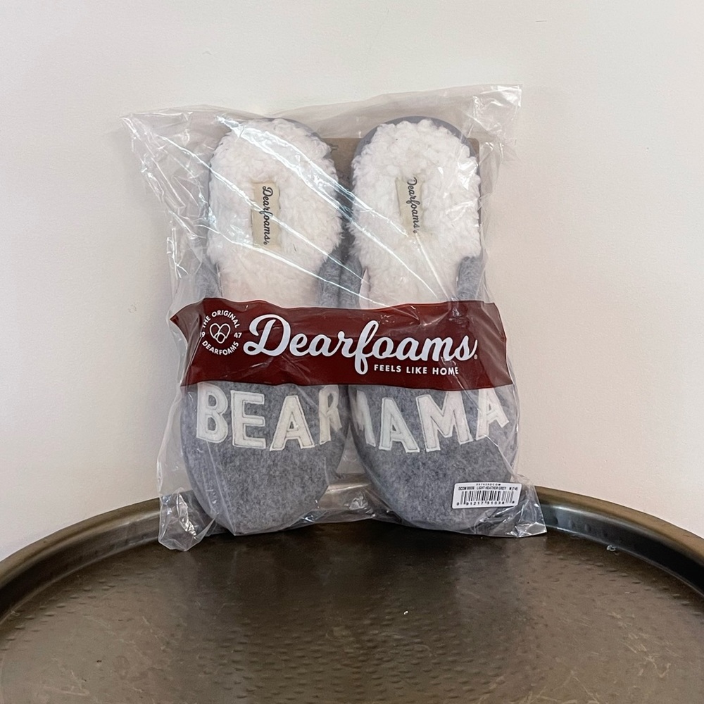 Dearfoams Womens Slippers Mama Bear - NWT